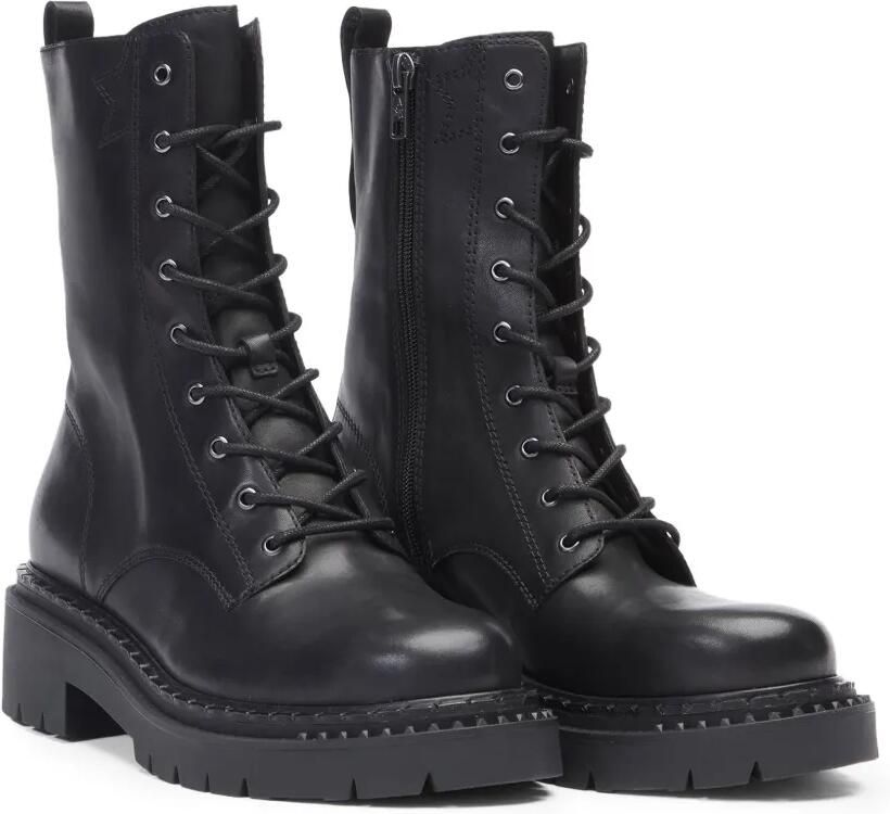 Ash lace-up leather ankle boots Zwart - Foto 3