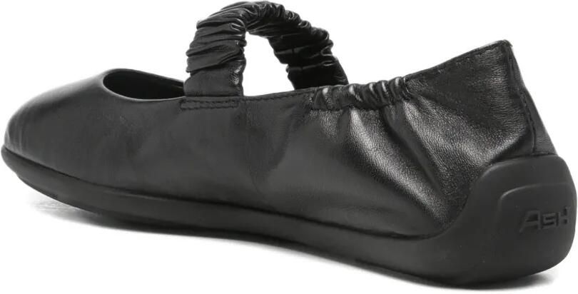 Ash Leren ballerina's met ruches Zwart - Foto 2