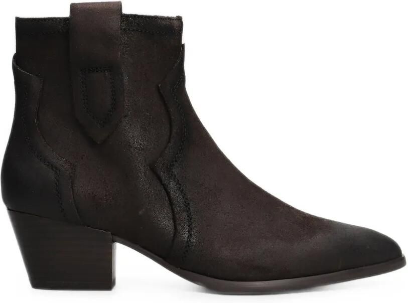 Ash Leren cowboylaarzen met puntige neus Bruin