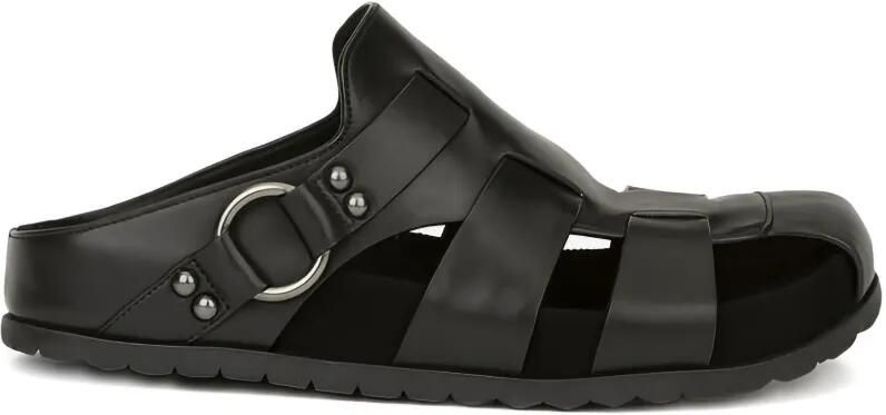 Ash Leren sandalen Zwart