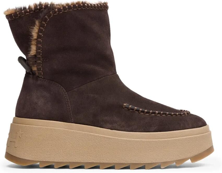 Ash Marble snowboots met whipstitch-stiksels en afwerking Bruin