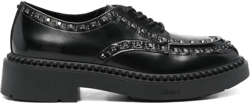 Ash Max leren derby schoenen met studs Zwart