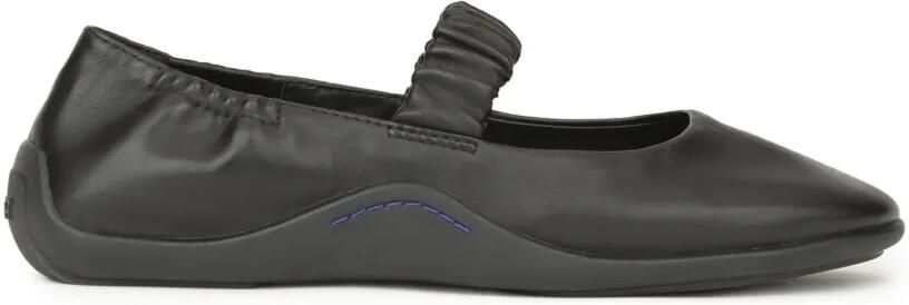 Ash Maya ruched ballet flats Zwart