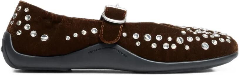 Ash Mimosa ballerina's met studs Bruin