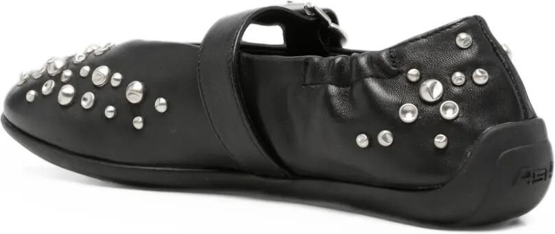 Ash Mimosa ballerina's met studs Zwart