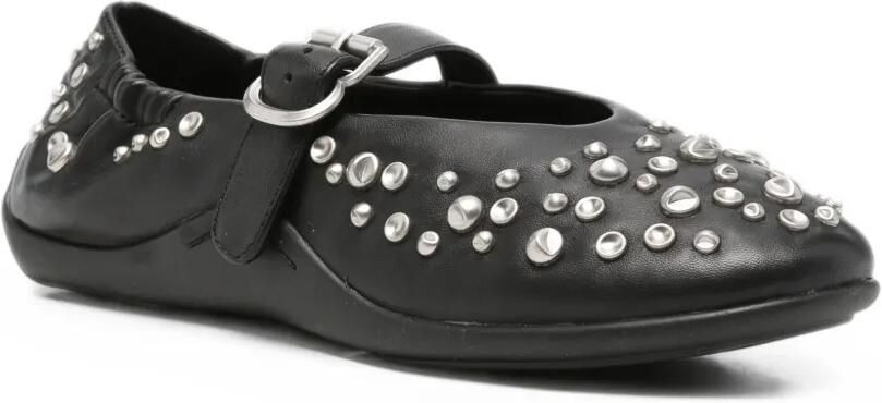 Ash Mimosa ballerina's met studs Zwart - Foto 2