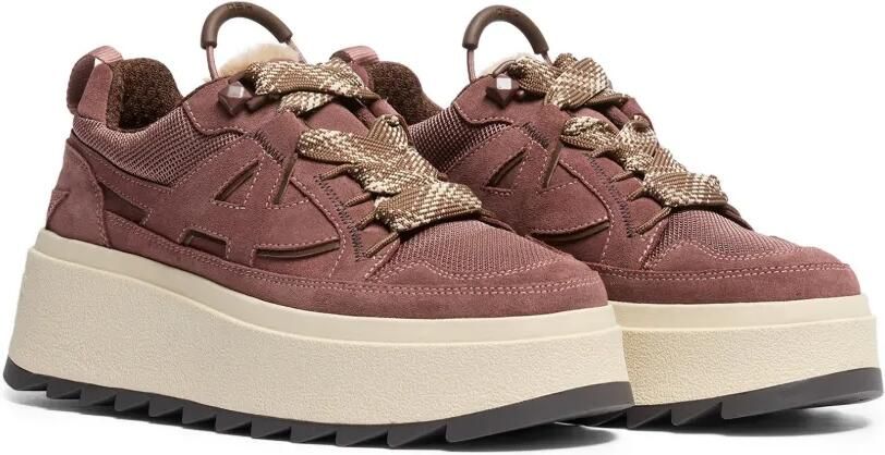 Ash Movie low-top sneakers met plateauzool en lammy afwerking Roze - Foto 3