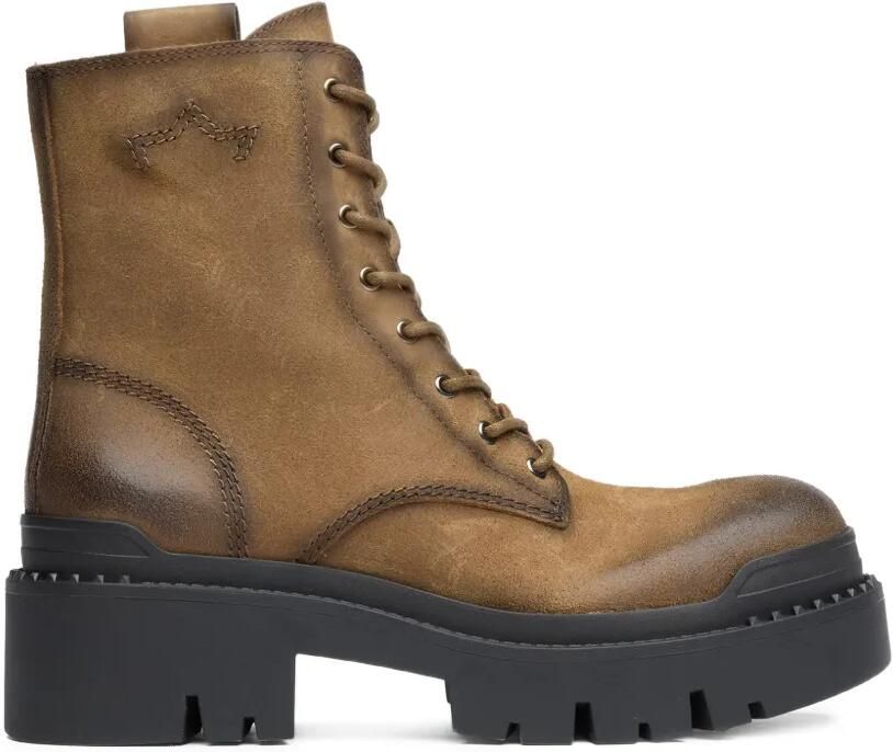Ash Noah combat boots met veters Bruin