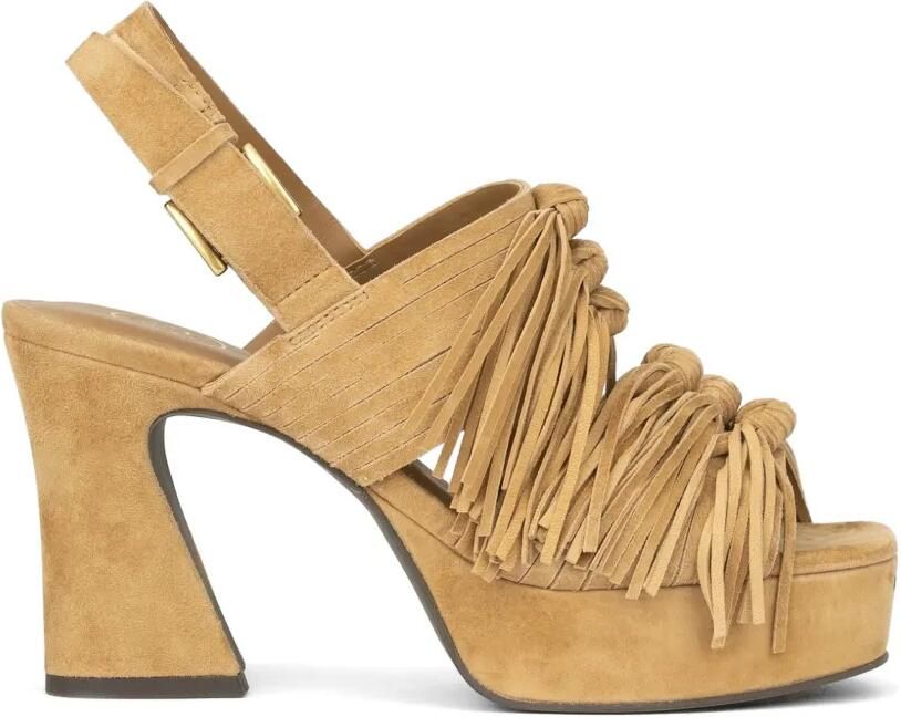 Ash Oprah suède sandalen met franje Beige