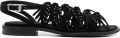 Ash Panic sandalen met franje en studs Zwart - Zwart