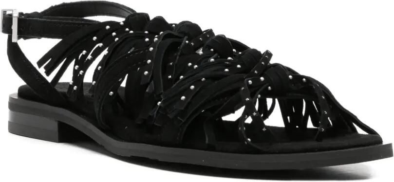 Ash Panic sandalen met franje en studs Zwart - Foto 3