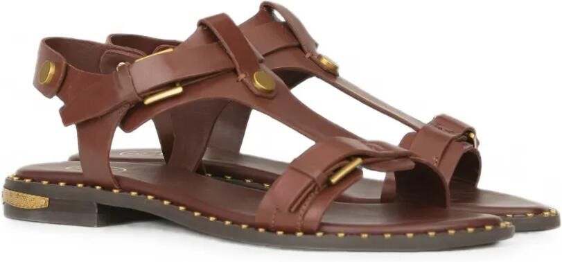 Ash Piper buckled leather sandals Bruin - Foto 3