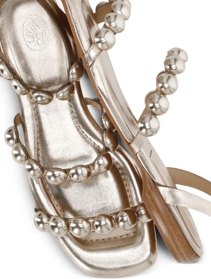 Ash Regy leren sandalen met imitatieparel Goud - Foto 2
