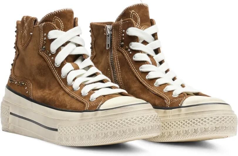 Ash Ring high-top sneakers verfraaid met studs Bruin