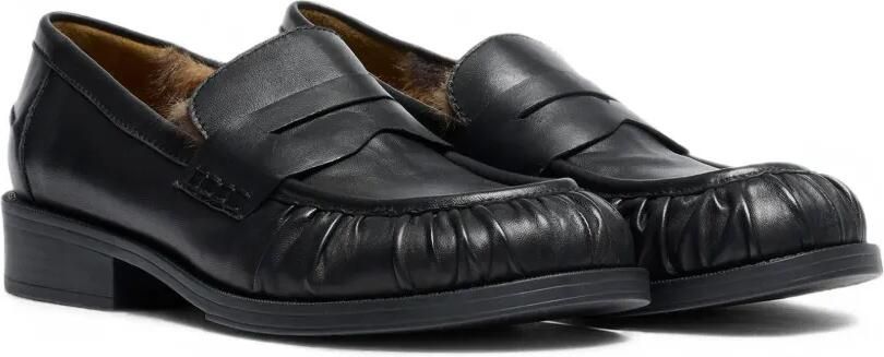 Ash Rusty loafers met gesmockte neus en voering Zwart - Foto 3