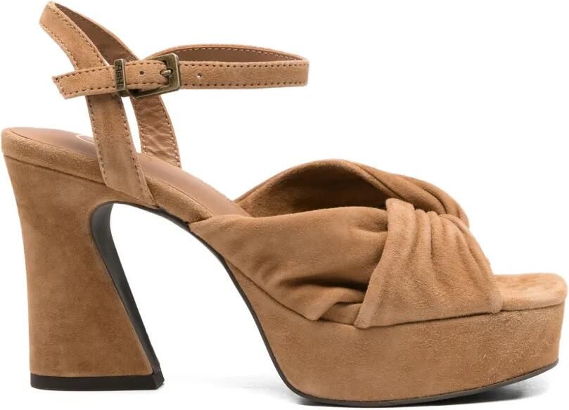 Ash Sandalen met plateauzool Bruin
