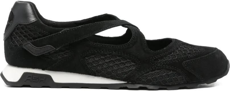 Ash Sneakers met gekruiste klittenband Zwart