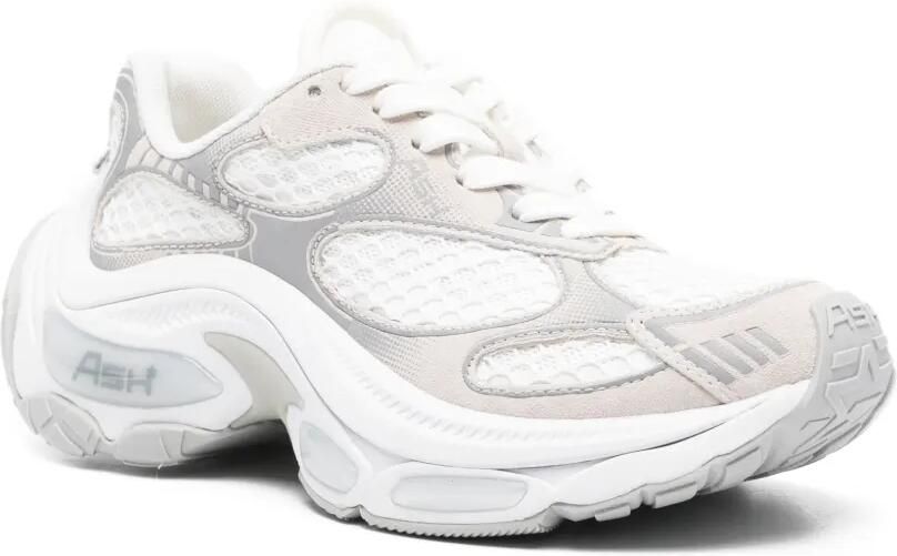 Ash Sneakers met mesh vlakken Wit