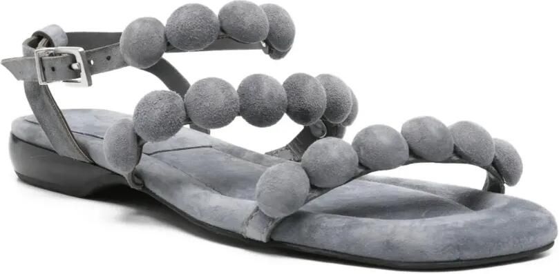 Ash Suède sandalen verfraaid met kralen Grijs - Foto 4