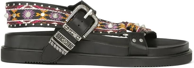 Ash Unica sandalen met gesp Zwart