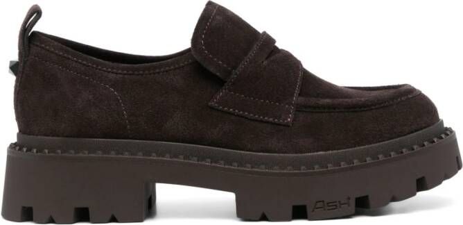 Ash Genial loafers verfraaid met studs Bruin