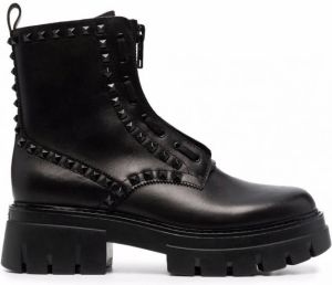 Ash Lynch Rockstud veterlaarzen Zwart