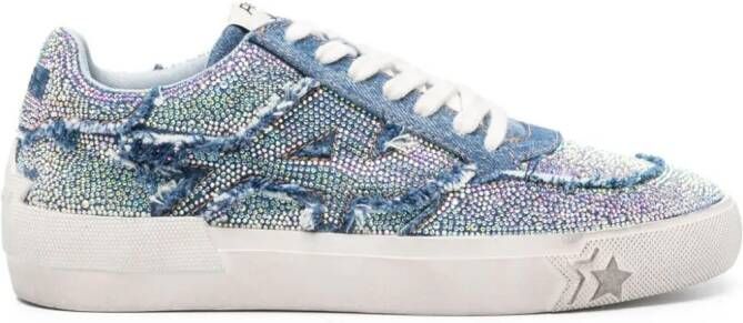Ash Malibu Strass crystal-embellished sneakers Blauw