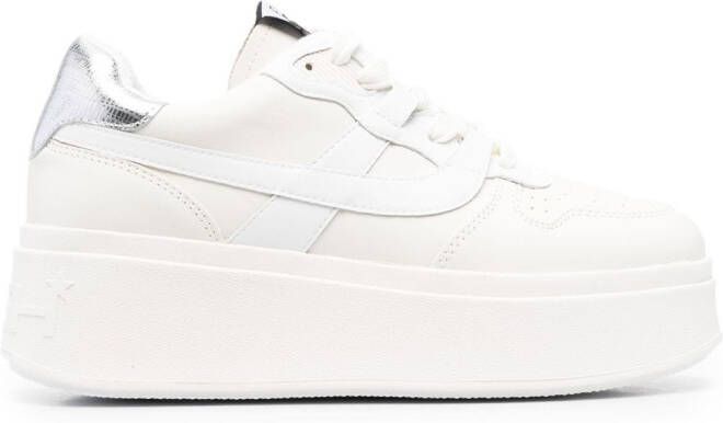 Ash Match sneakers met plateauzool Wit
