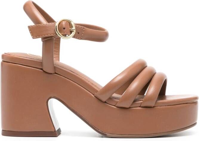 Ash Ony 95mm leather sandals Bruin