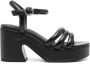 Ash Onyx 95mm leather sandals Zwart - Thumbnail 1