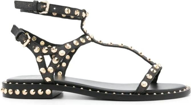 Ash Panic sandalen met studs Zwart