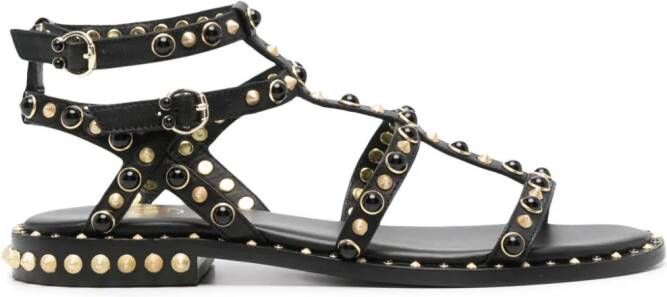 Ash Pepsy leren sandalen Zwart