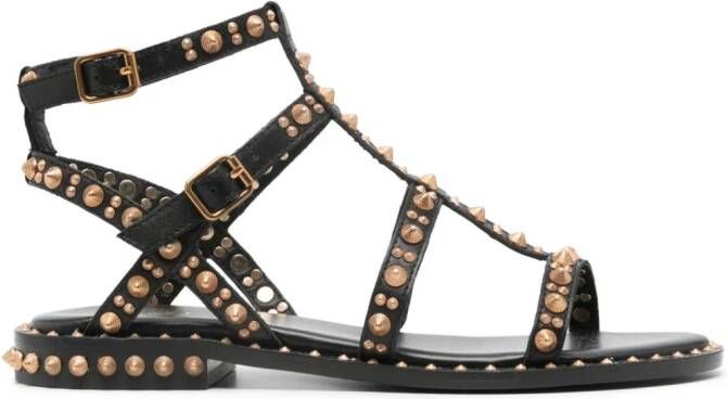 Ash Pepsy stud-embellished sandals Zwart