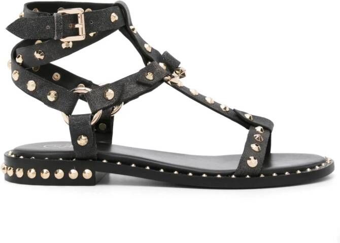 Ash Pulp studded leather sandals Zwart