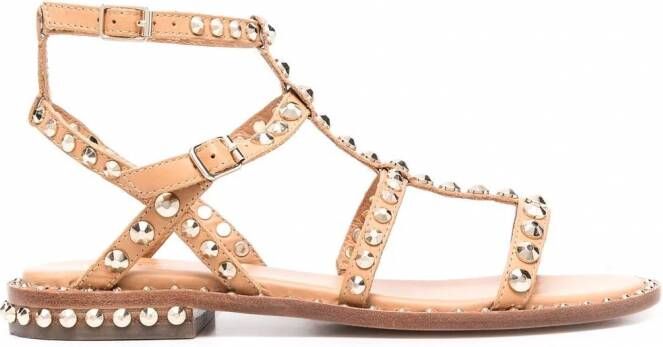 Ash Sandalen met studs Bruin