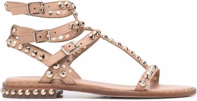 Ash Sandalen verfraaid met rockstud Beige