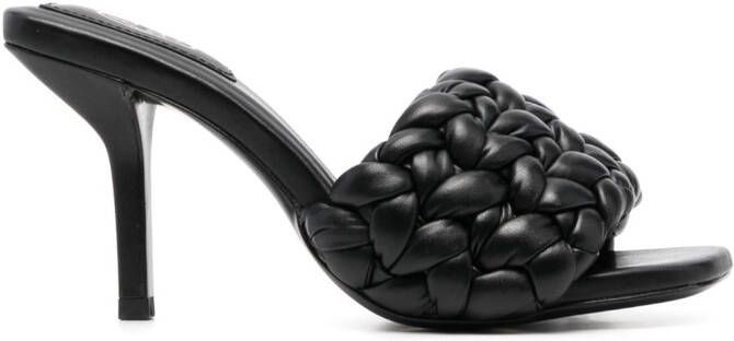 Ash Serena sandalen met gevlochten bandje Zwart
