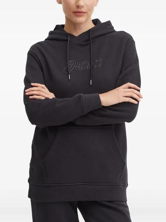 ASICS Hoodie met logoprint Zwart