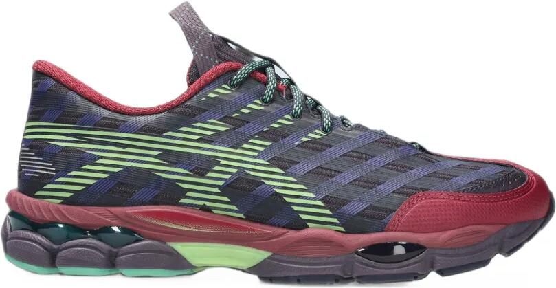 ASICS mesh woven-panel sneakers Zwart