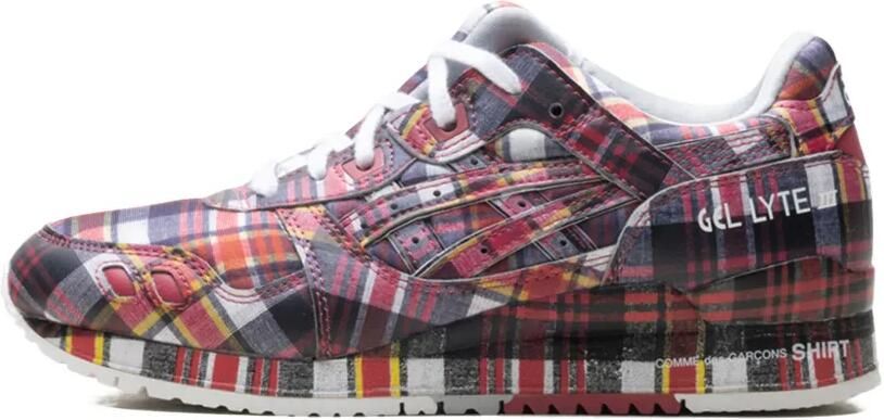 ASICS x Comme des Garçons geruite sneakers Rood