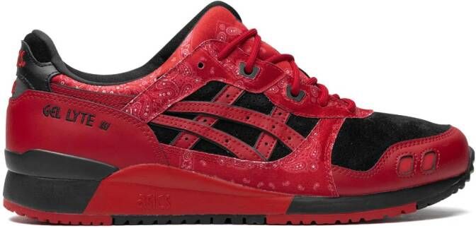 ASICS atmos X RED SPIDER X GEL-LYTE 3 sneakers met bandanaprint Rood
