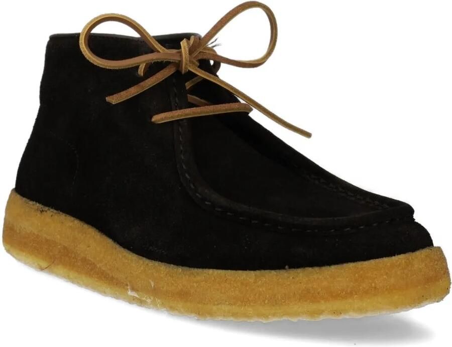 Astorflex Rampiflex suède veterlaarzen Zwart