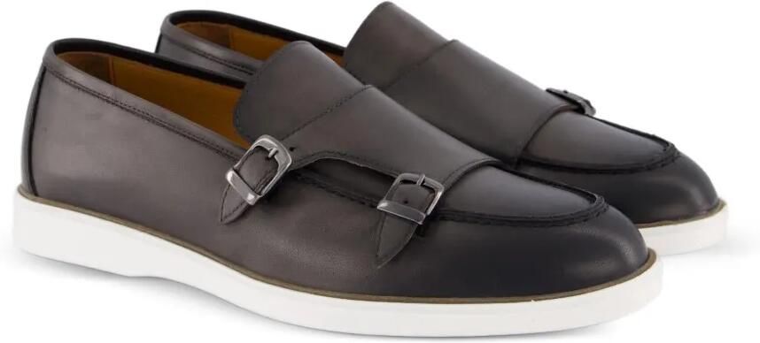 Atelier Verdi Adamo gespschoenen met dubbele bandjes Grijs - Foto 2