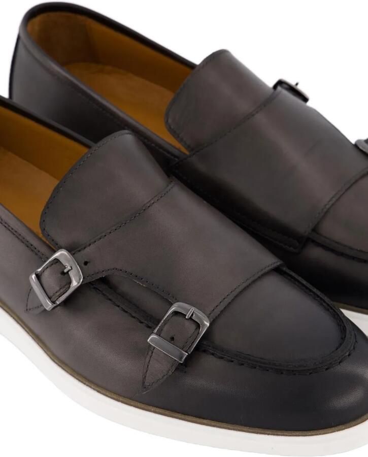 Atelier Verdi Adamo gespschoenen met dubbele bandjes Grijs - Foto 4