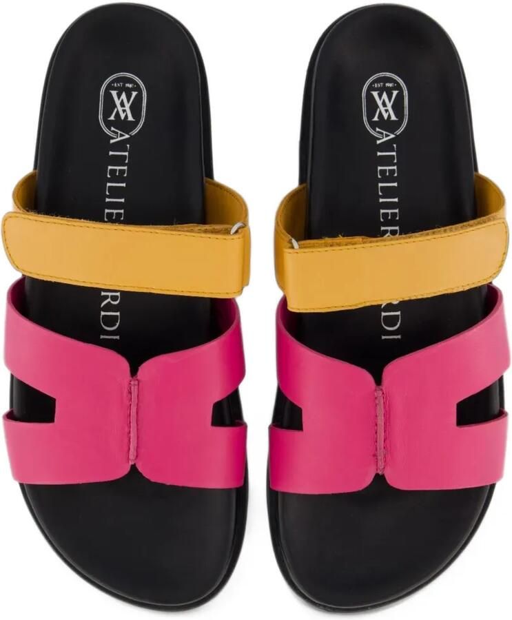 Atelier Verdi Ibiza sandalen met klittenband Roze - Foto 3