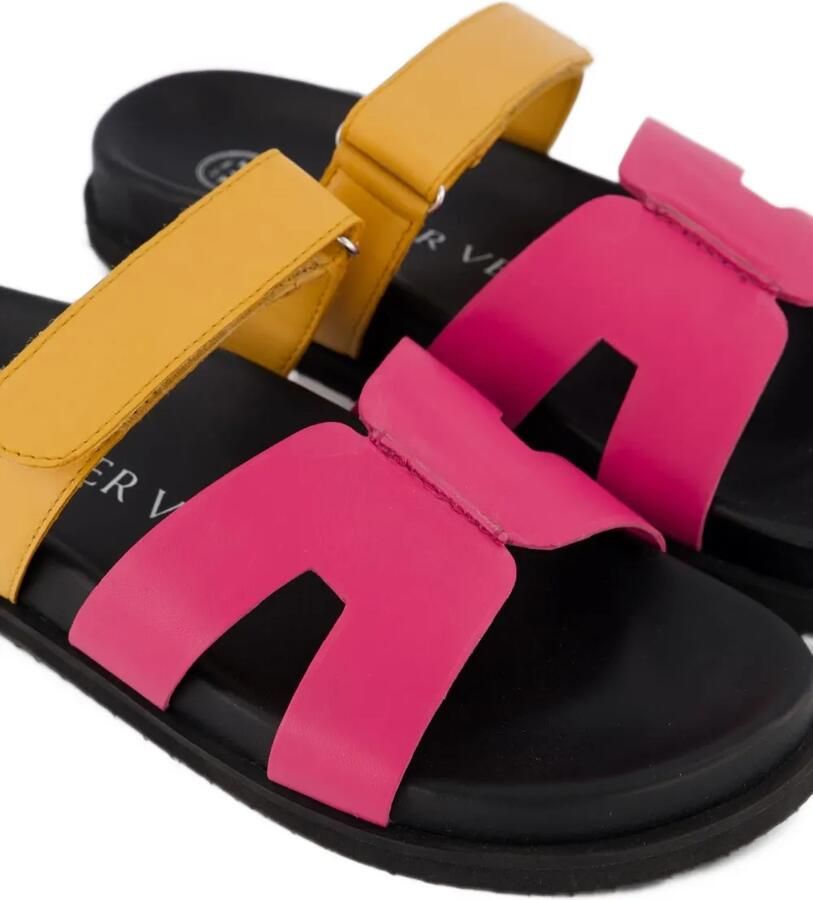 Atelier Verdi Ibiza sandalen met klittenband Roze - Foto 4