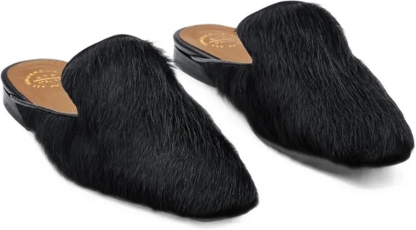 ATP Atelier Cles pony-effect leather mules Zwart - Foto 3