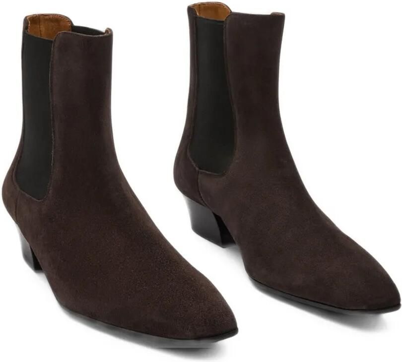 ATP Atelier Nemoli suede chelsea boots Bruin - Foto 3