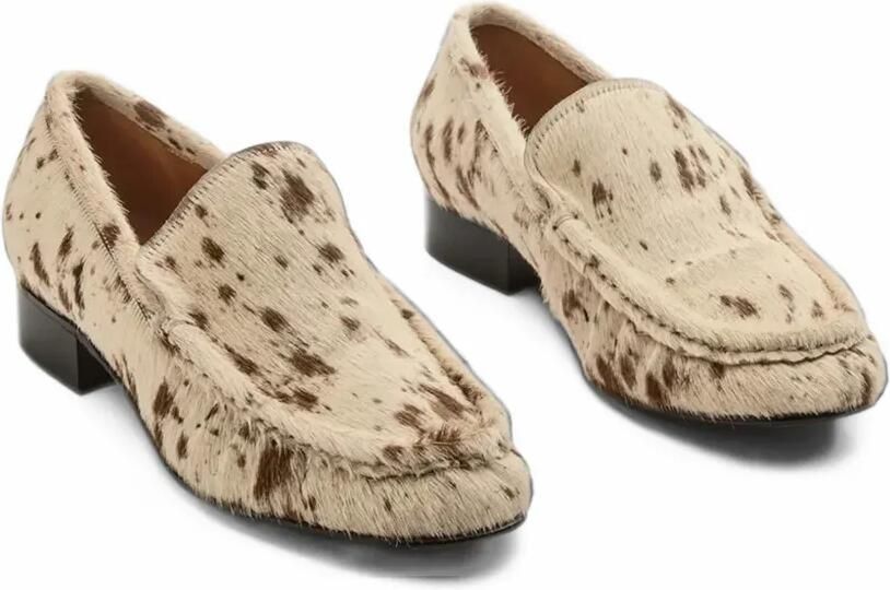 ATP Atelier Rivello Mandorla animal-print loafers Beige - Foto 2