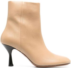 ATP Atelier Carisio leren enkellaarzen Beige